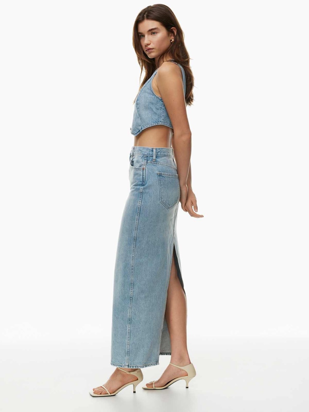 Denim Forum x Aritzia ‘The 90’s Maxi’ Denim Skirt